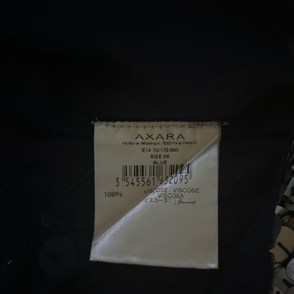 Elegant Blue sequined Floral Women's Blouse - Picture 5 of 5